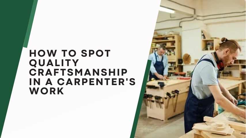 How to Spot Quality Craftsmanship in a Carpenter's Work