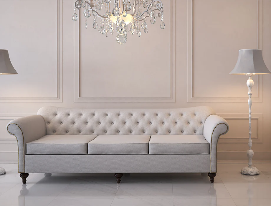 white sofa