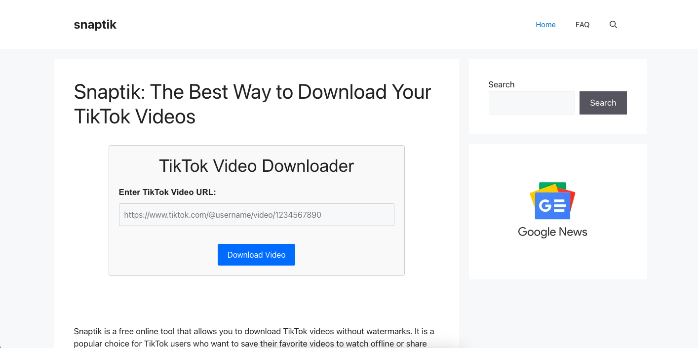 TikTok Downloader