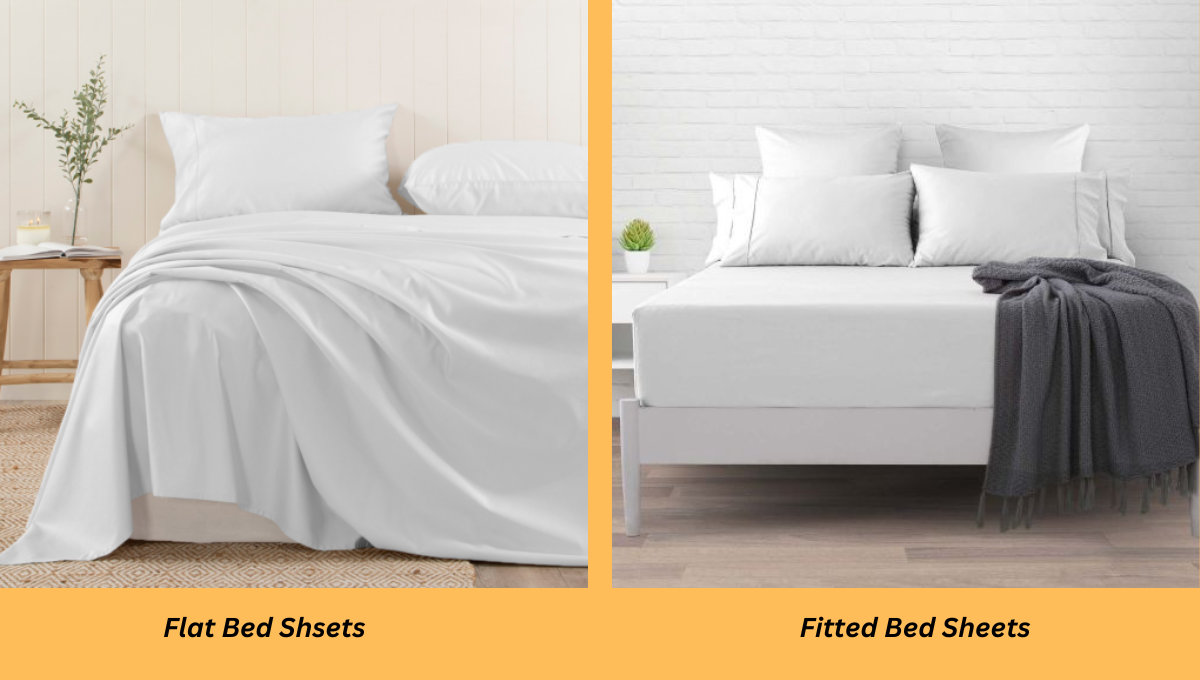 flat bed sheets and fitted bed sheets