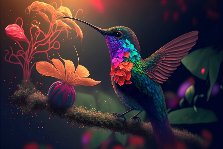 digital art of a bird