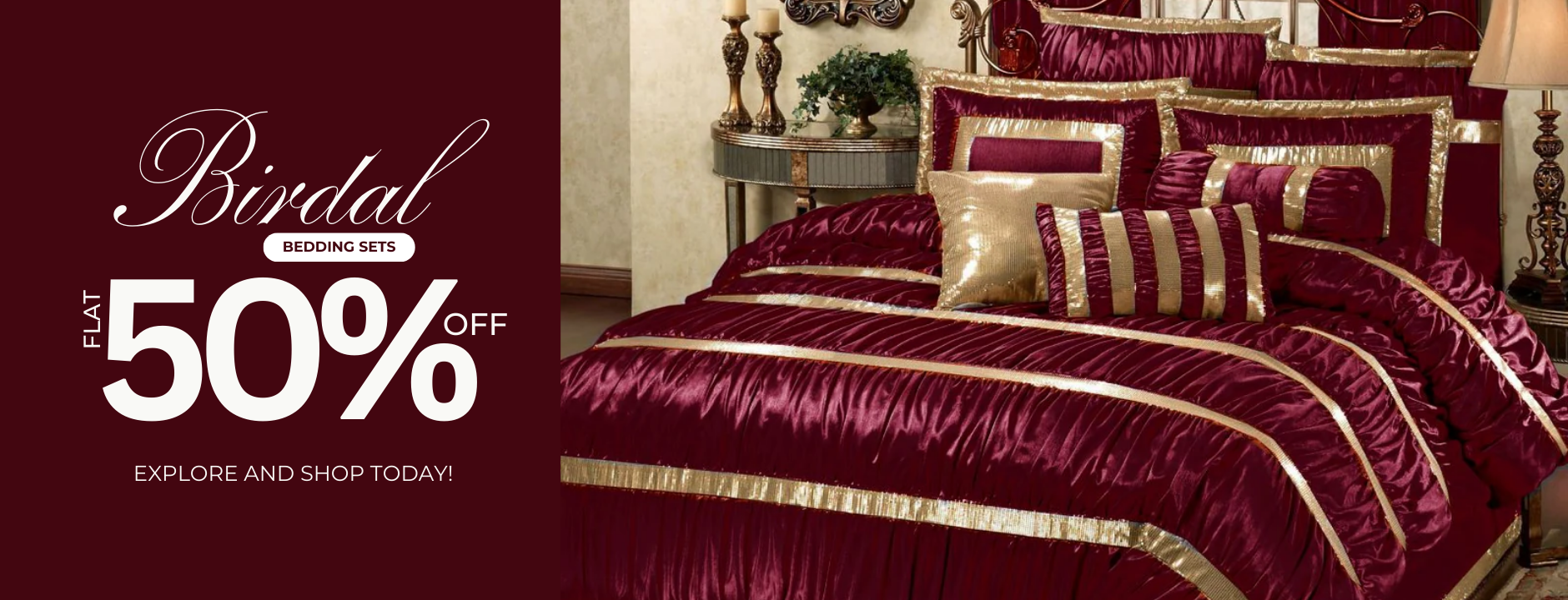 bridal bedsheet sale