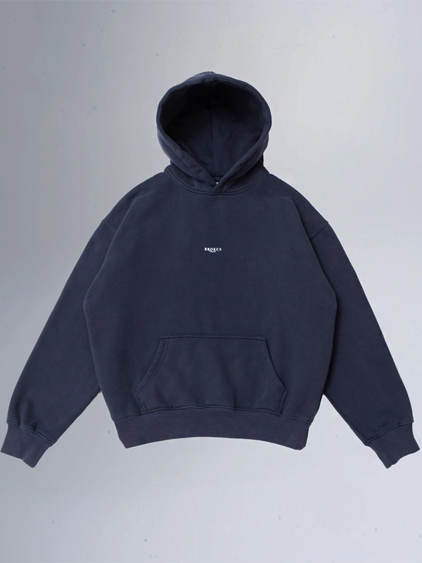 broken oslo navy hoodie