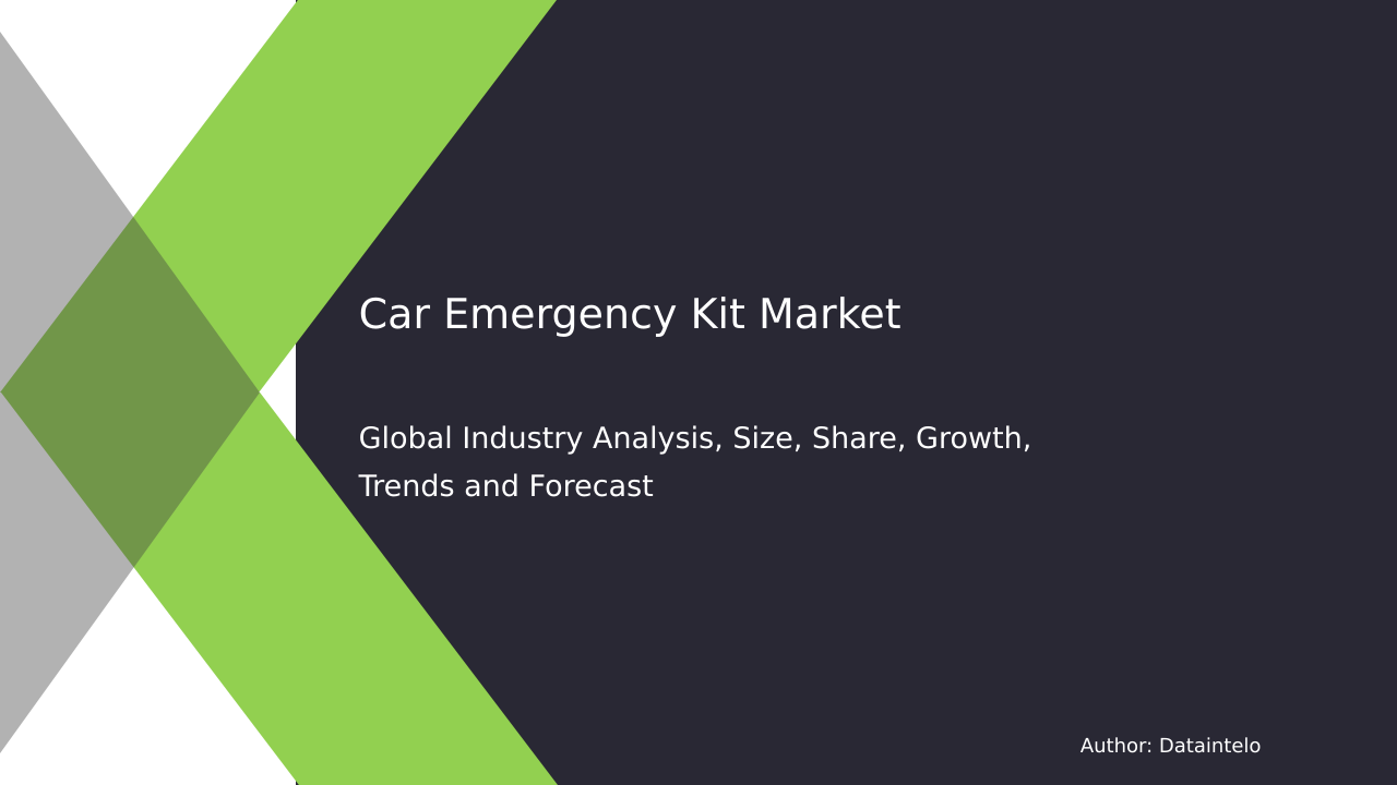 Car Emergency Kit Market