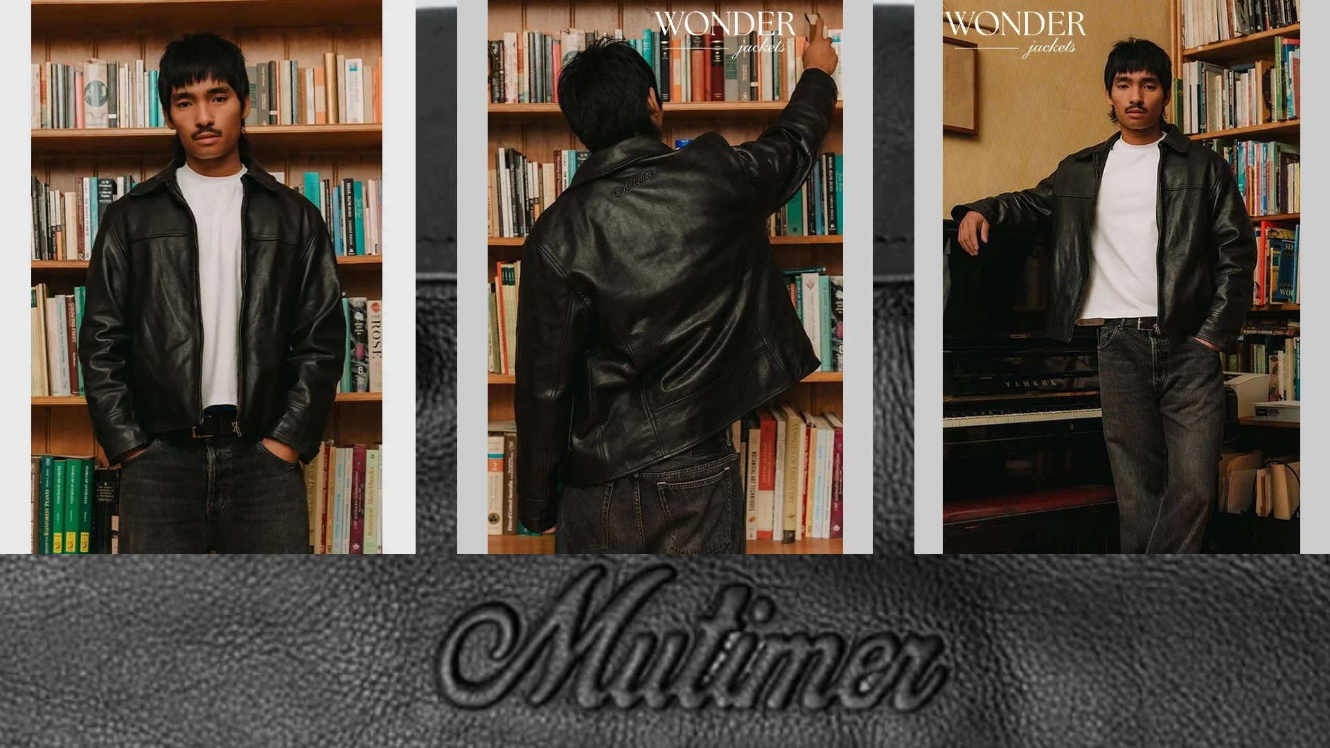 mutimer Black leather jacket