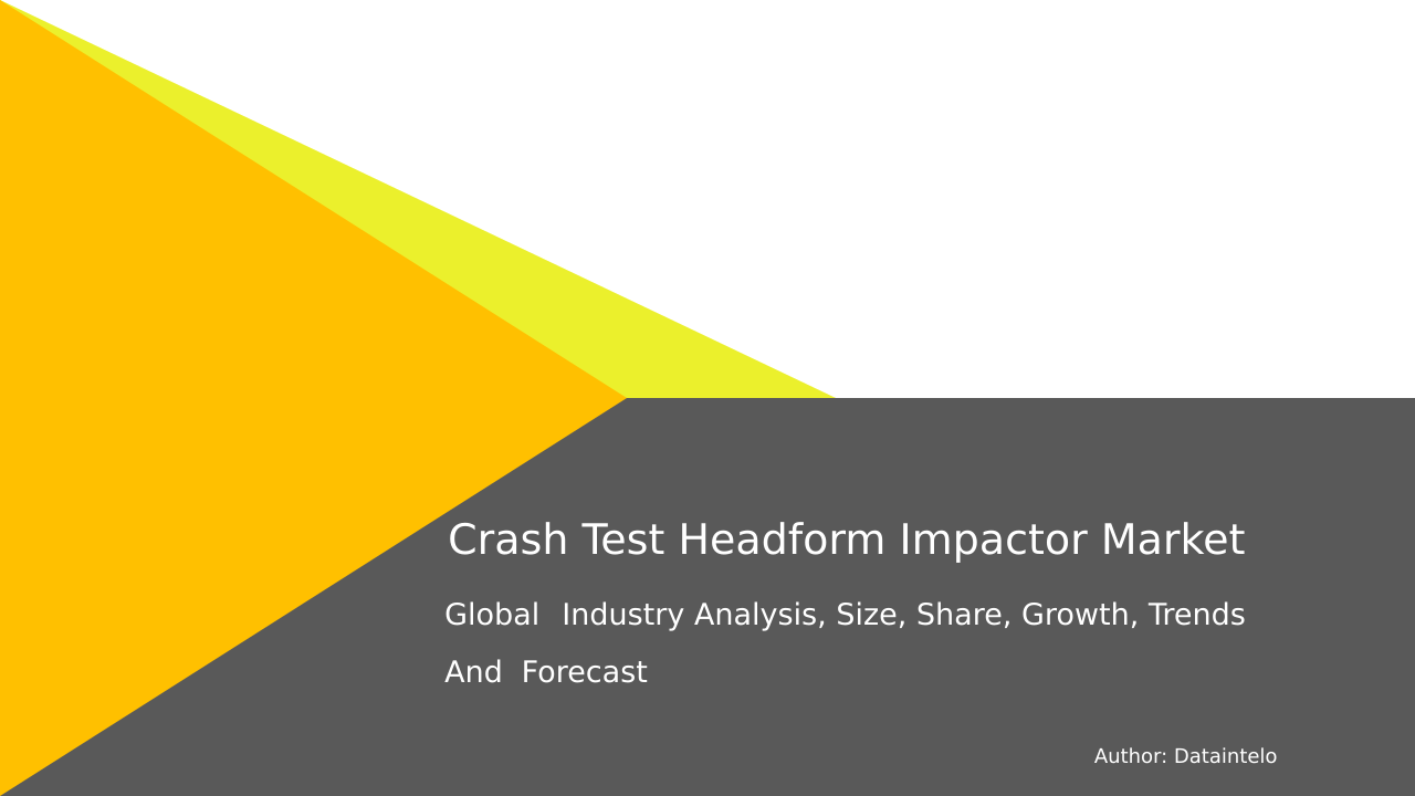 Crash Test Headform Impactor Market