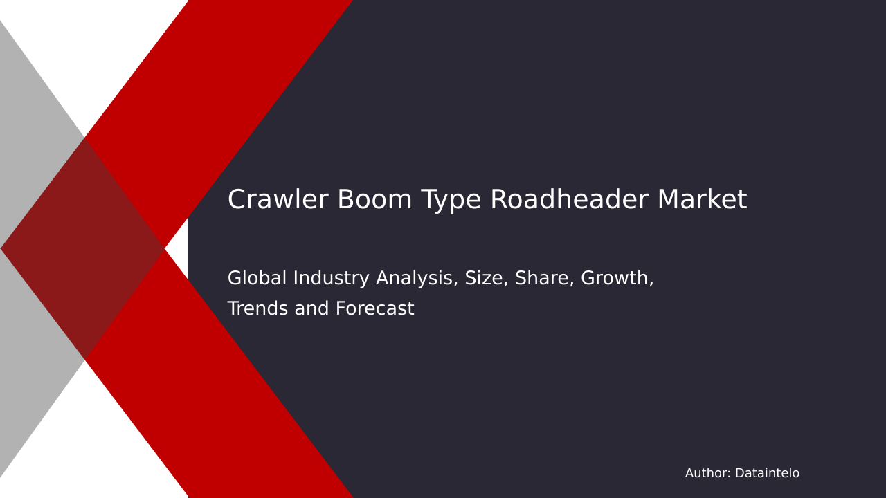 Crawler Boom Type Roadheader Market